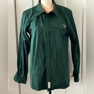 Buffalo Trace unisex button down shirt.  Logo on pocket. Size S